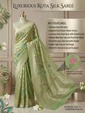 Premium Banarasi Kota Silk Saree with Meenakari Weave